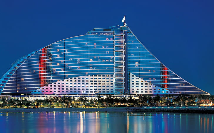 Dubaï, Émirats Arabes Unis, hôtel sur la plage à Jumeirah, Fond d'écran HD