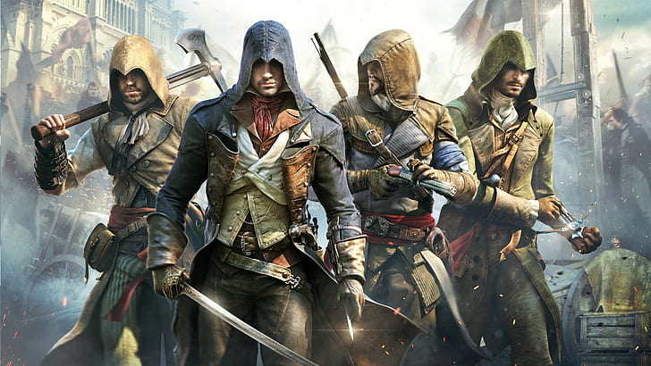 video game, Assassin's Creed, Assassin's Creed: Unity, assassins, Wallpaper HD