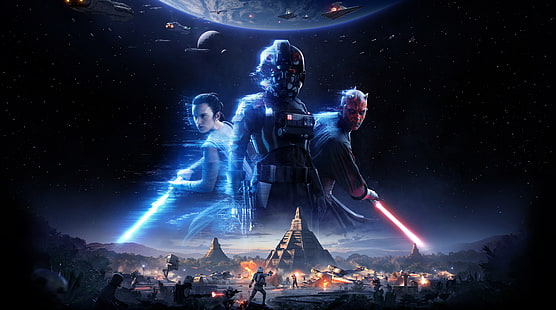 لعبة فيديو Star Wars Battlefront II 2017 ، ورق حائط Star Wars الرقمي ، ألعاب ، Star Wars ، لعبة ، 2017 ، لعبة فيديو ، starwars ، BattlefrontII، خلفية HD HD wallpaper