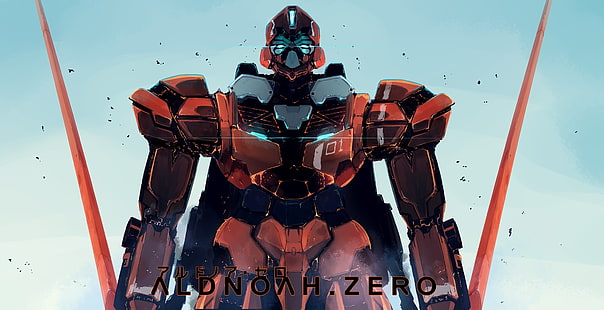 Wallpaper Aldnoah.Zero, Aldnoah.Zero, mech, robot, anime, futuristik, fiksi ilmiah, Wallpaper HD HD wallpaper
