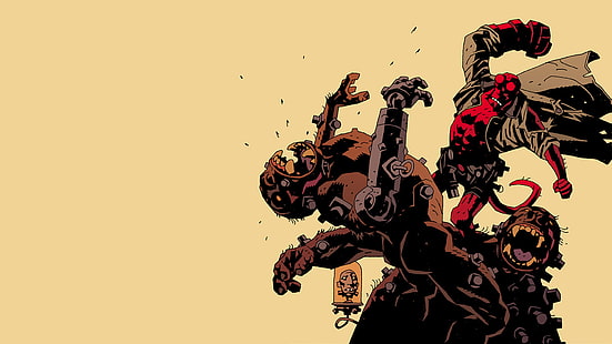 Hellboy Fight HD, dessin animé / bande dessinée, combat, hellboy, Fond d'écran HD HD wallpaper