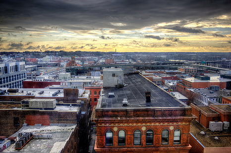 Paisaje urbano, Richmond (Ciudad), Estados Unidos, Virginia, Fondo de pantalla HD HD wallpaper