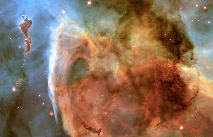 nebula, NASA, space, colorful, stars, HD wallpaper