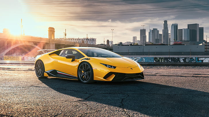 Lamborghini, Lamborghini Huracan, Car, Sport Car, Supercar, Vehicle, Yellow Car, HD wallpaper
