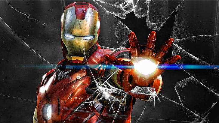 Wallpaper digital Iron Man, Iron Man, Marvel Comics, Wallpaper HD