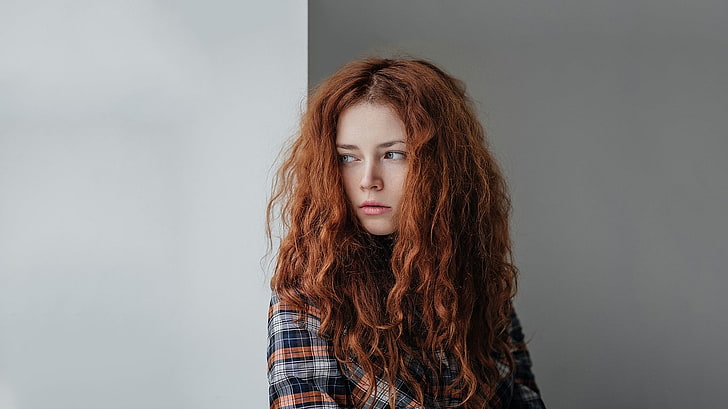 photography, women, redhead, HD wallpaper