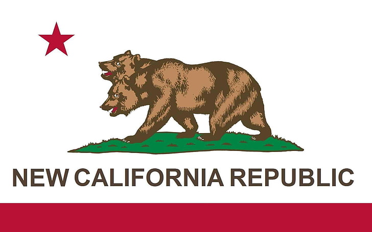 뉴 캘리포니아 공화국 로고, 낙진, HD 배경 화면