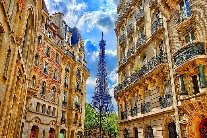 에펠 탑, 파리, 프랑스, ​​파리, 프랑스, ​​건물, 에펠 탑, HD 배경 화면