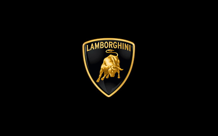 لامبورغيني ، الشعار ، الفن ، السيارة ، الحد الأدنى ، الظلام، خلفية HD