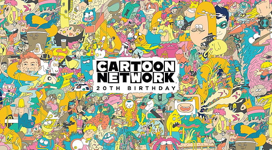 Happy Birthday Cartoon Network, 20th Birthday Cartoon Network digital wallpaper, Cartoons, , cartoon, happy, birth day, HD wallpaper HD wallpaper