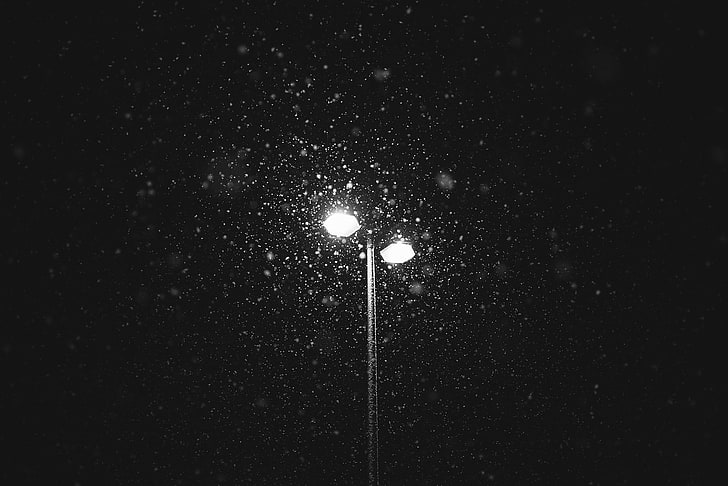 white electric pole with lights, lights, HD wallpaper