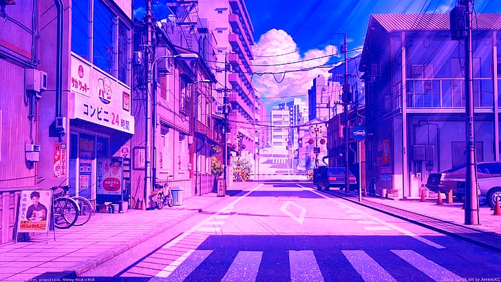 City pop, vaporwave, city, Japan, anime, digital, HD wallpaper |  Wallpaperbetter