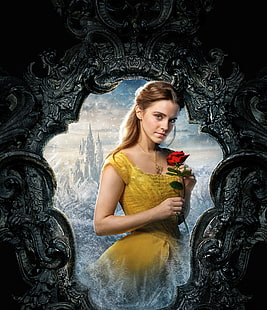 Belle, Emma Watson, Beauty and the Beast, 5K, HD wallpaper HD wallpaper