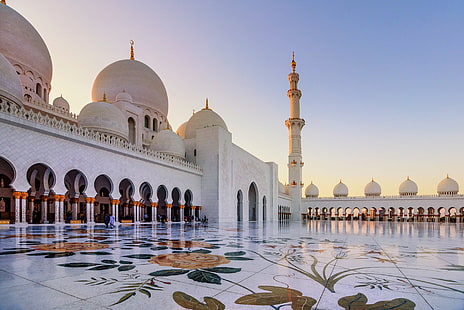 Moscheen, Sheikh Zayed Grand Mosque, HD-Hintergrundbild HD wallpaper