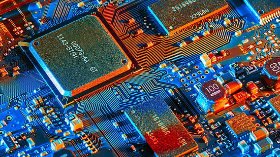 circuiti stampati, circuiti integrati, tecnologia, chip, Sfondo HD HD wallpaper