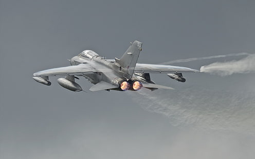 Panavia Tornado, jet fighter, pesawat terbang, pesawat terbang, langit, pesawat militer, kendaraan, Wallpaper HD HD wallpaper