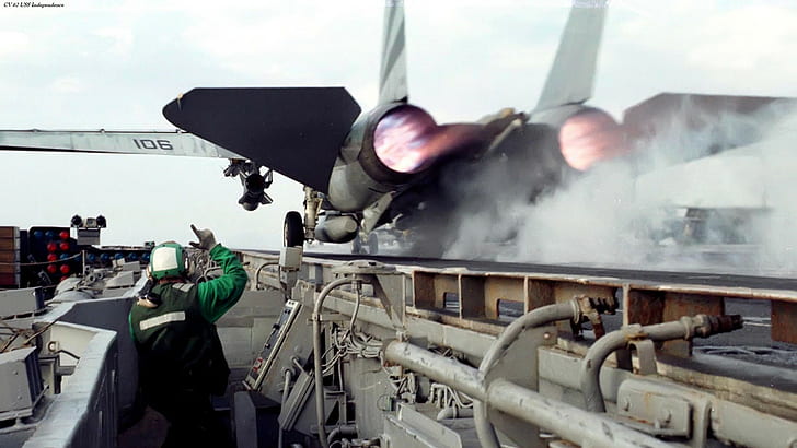 militer, pesawat militer, jet tempur, Angkatan Laut Amerika Serikat, kapal induk, Wallpaper HD