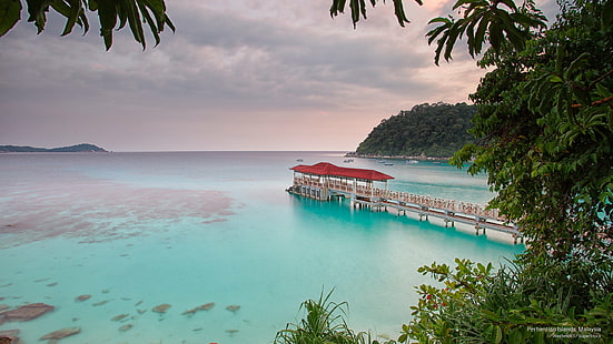 Острови Perhentian, Малайзия, острови, HD тапет HD wallpaper