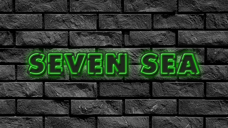 Logotipo de Seven Sea, Photoshop, música metal, Marilyn Manson, Fondo de pantalla HD