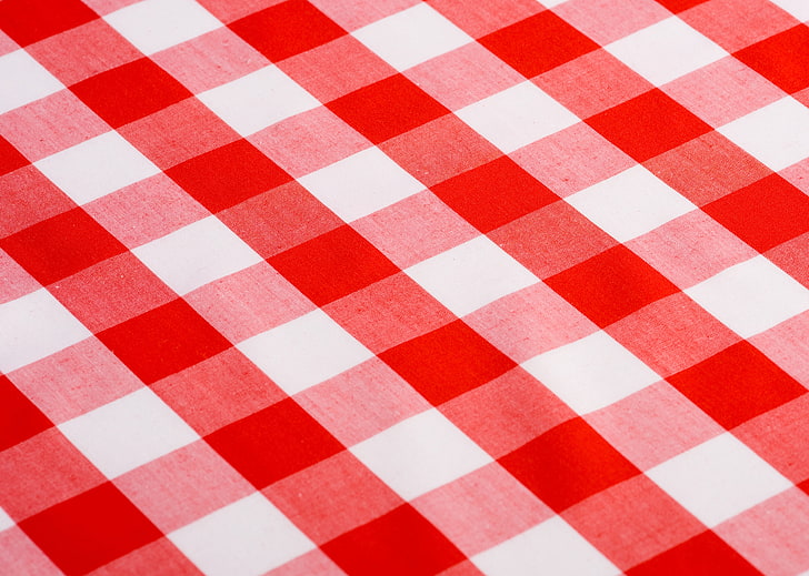 白と赤のギンガムチェックテキスタイル テーブルクロス 赤と白のテクスチャ Hdデスクトップの壁紙 Wallpaperbetter