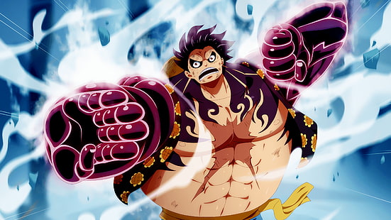 One Piece, Gear Fourth, Monkey D. Luffy, Fondo de pantalla HD HD wallpaper