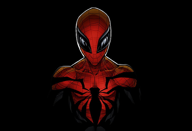 Обои Marvel Spider-Man, человек-паук, арт, комиксы Marvel, Питер Паркер, Отто Октавий, превосходный человек-паук, HD обои