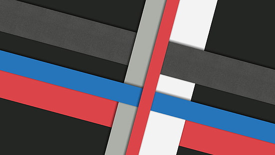 schwarze, rote und blaue abstrakte Malerei, Weiß, Linie, Blau, Rot, Grau, Schwarz, Design, Farbe, Material, HD-Hintergrundbild HD wallpaper
