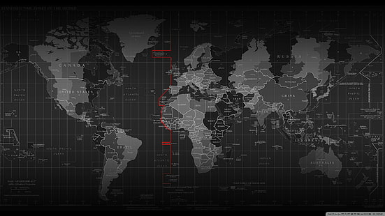 mapa do mundo cinza e preto, mapa do mundo, HD papel de parede HD wallpaper