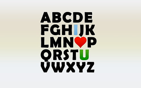 alfabet, surat, Wallpaper HD HD wallpaper