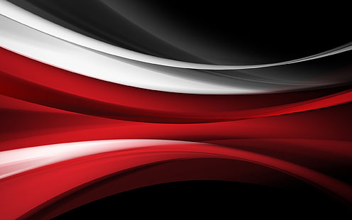 lukisan abstrak merah dan putih, seni digital, seni vektor, merah, garis-garis, abstrak, Wallpaper HD HD wallpaper