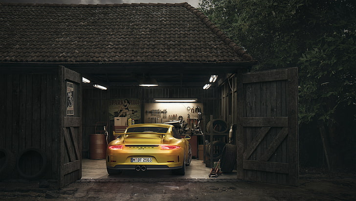 Porsche GT3, Porsche, Autos, HD, Behance, 4k, HD-Hintergrundbild