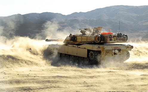 회색 전투 탱크, 탱크, 미국 해병대, M1 Abrams, HD 배경 화면 HD wallpaper