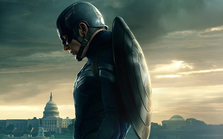 2014 film, Captain America: The Winter Soldier, 2014, Movie, Captain, America, Winter, Soldier, HD tapet