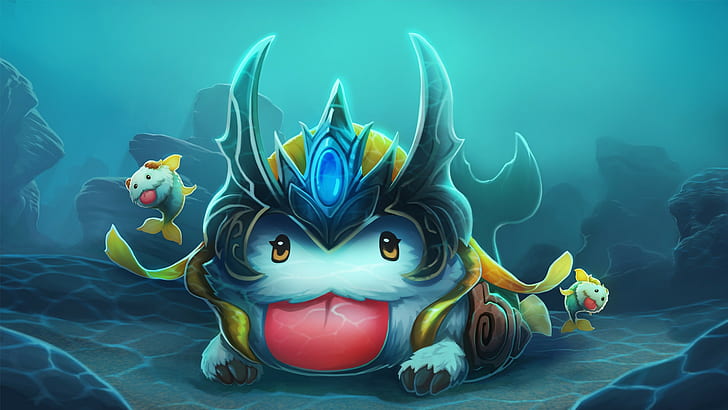 Poro, League of Legends, nami (League of Legends), Tapety HD