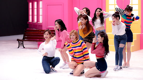 K-pop, Twice, Asian, group of women, HD wallpaper HD wallpaper