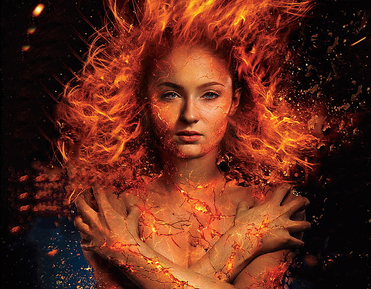 Sophie Turner ใน X Men Dark Phoenix 2018, วอลล์เปเปอร์ HD