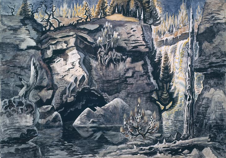 Solitude, Charles Ephraim Burchfield, 1944-63, HD wallpaper