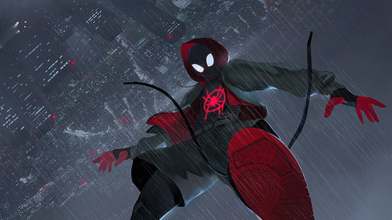 Película, Spider-Man: Into The Spider-Verse, Miles Morales, Fondo de pantalla HD HD wallpaper