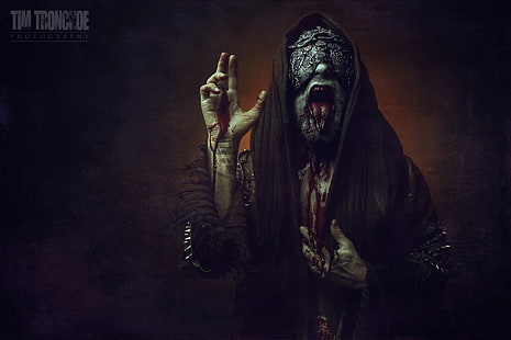 behemot, czarny, ciemny, śmierć, zło, ciężki, metal, muzyka, okultyzm, satanizm, Tapety HD HD wallpaper