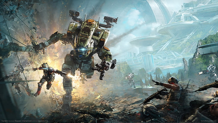 game cover, Titanfall, Titanfall 2, HD wallpaper