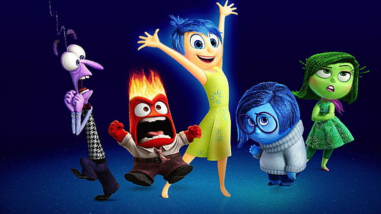 Film, Inside Out, Rabbia (Inside Out), Disgusto (Inside Out), Paura (Inside Out), Gioia (Inside Out), Tristezza (Inside Out), Sfondo HD HD wallpaper