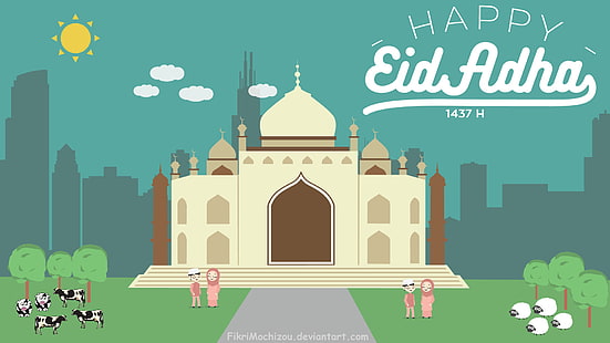 Religioso, Islam, Eid al-Adha, Mezquita, Musulmán, Fondo de pantalla HD HD wallpaper