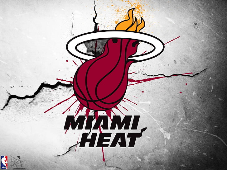 Miami Heat logo, NBA, bola basket, Miami Heat, Miami, olahraga, olahraga, Wallpaper HD