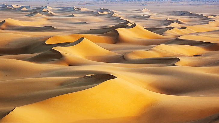 Sand Dunes Sunrise White Desert Egypt, white, Desert, sunrise, Egypt, Dunes, Sand, HD wallpaper