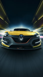 Renault Sport R.S.01, mobil, kendaraan, mobil balap, blur gerak, trek balap, tampilan potret, Wallpaper HD HD wallpaper
