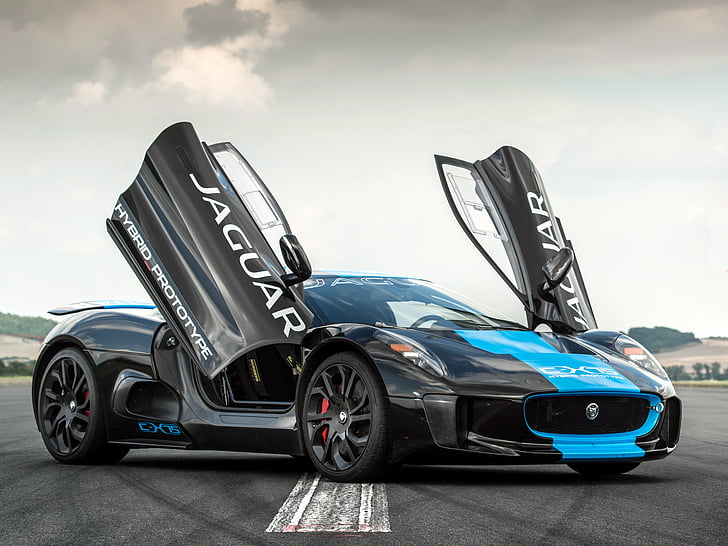 2013, c x75, hybrid, jaguar, prototyp, superbil, HD tapet