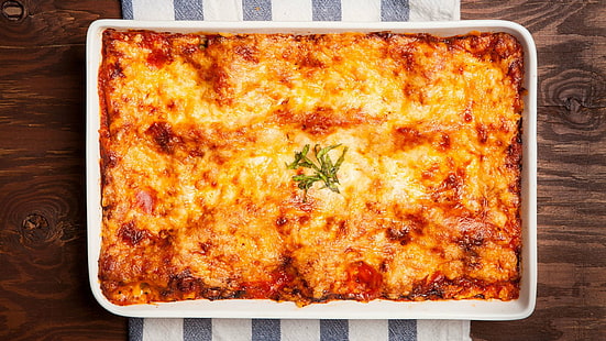 Jedzenie, lasagna, posiłek, Tapety HD HD wallpaper
