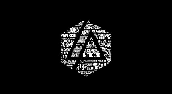 Linkin Park Songtexte, Musik, LP, Linkin Park, Chester, Chester Bennington, Linkin Park, schwarz, weiß, schwarz-weiß, schwarz-weiß, Texte, hd, HD-Hintergrundbild HD wallpaper