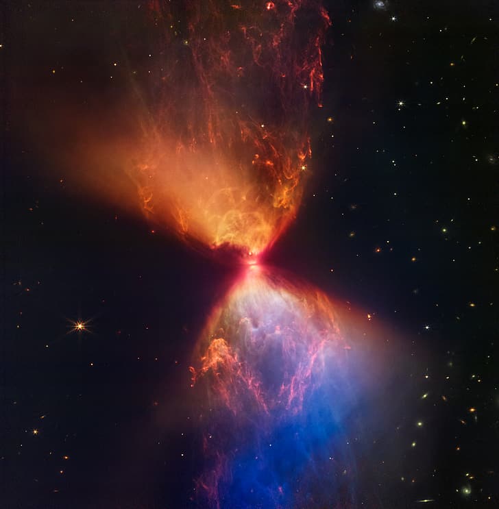 Teleskop Luar Angkasa James Webb, luar angkasa, bintang, galaksi, L1527 IRS, Protostar, Wallpaper HD, wallpaper seluler