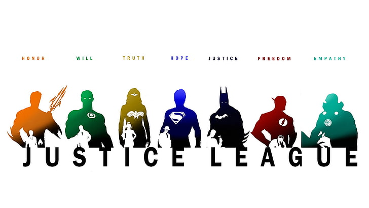 Fondo de pantalla de Justice League, DC Comics, superhéroe, Justice League, Wonder Woman, Batman Begins, Superman Man of Steel, Flash, Green Lantern, Aquaman, Martian Manhunter, Fondo de pantalla HD